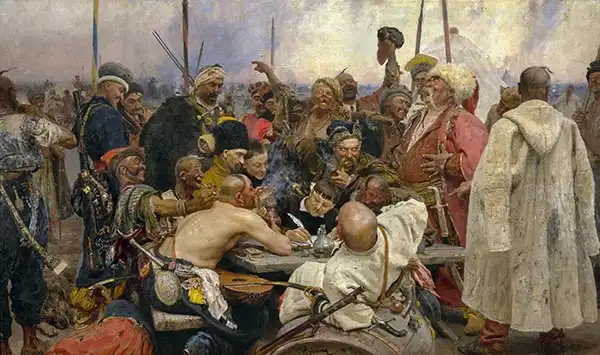 Repin, Illya E.: Reply of the Zaporozhian Cossacks