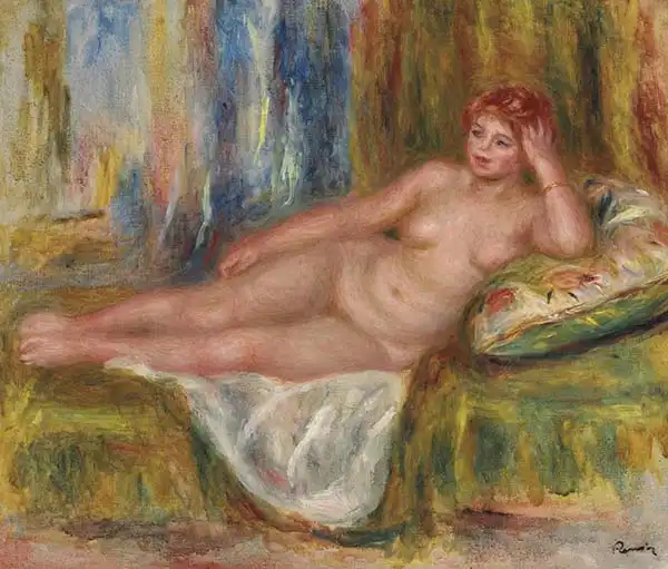 Renoir, Auguste: Nude on the sofa