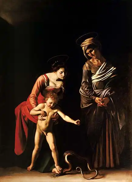 Caravaggio, M.: Madonna and Child...