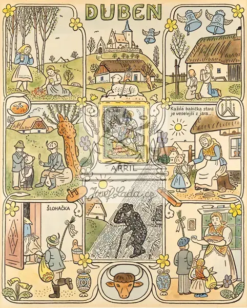 Lada, Josef: Cycle des 12 mois - Avril 1941