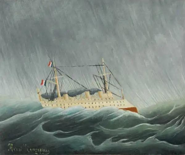 Rousseau, Henri: El barco arrastrado por la tormenta