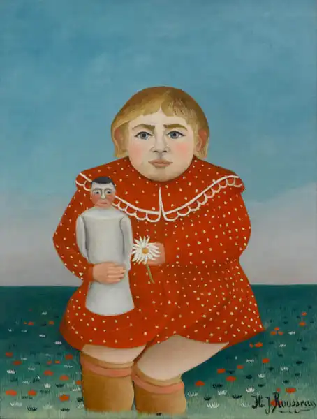 Rousseau, Henri: The girl with a doll, c.1892 or c.1904-05