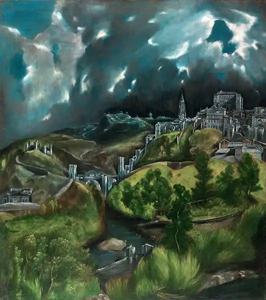 El Greco: View of Toledo, c.1597-99