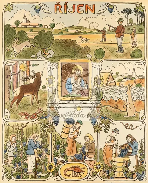 Lada, Josef: Cycle des 12 mois - Octobre 1941