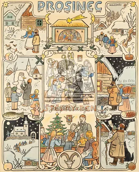Lada, Josef: Cycle des 12 mois - Décembre 1941