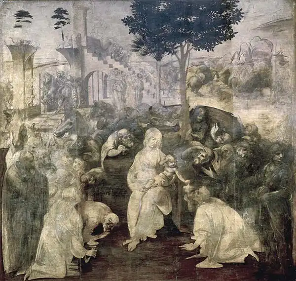 Vinci, Leonardo: The Adoration of the Magi, 1481-2