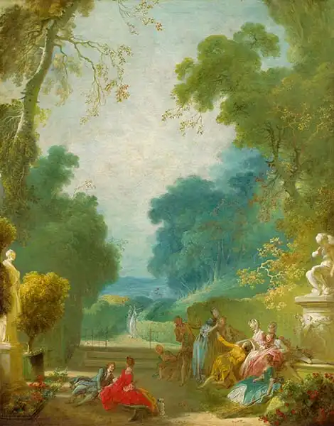 Fragonard, Jean-Honoré: A Game of Hot Coc...