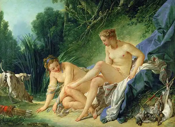 Boucher, Francois: Diana getting out...