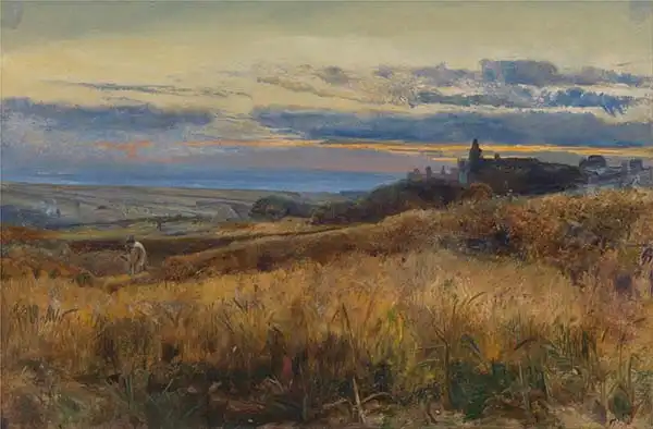 Inchbold, John William: Cornfield at Sunset
