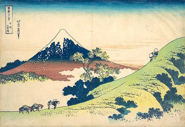 Hokusai, Katsushika: Inume pass in the Kai province