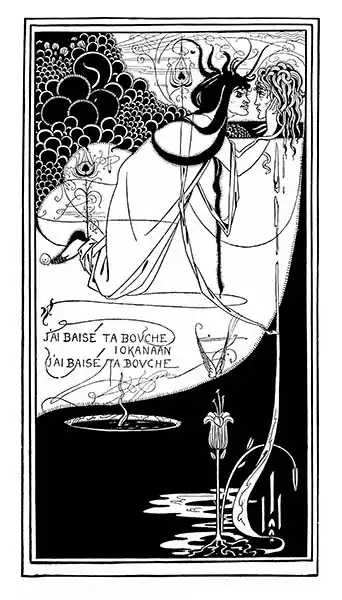 Beardsley, Aubrey: I kissed your mouth, John, illustration from Salome