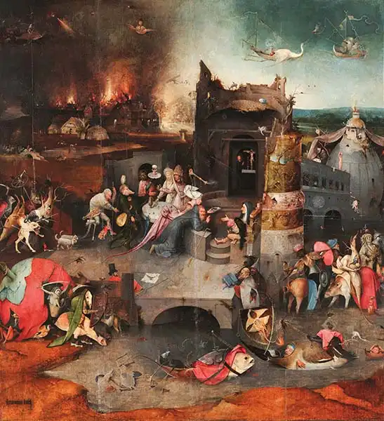 Bosch, Hieronymus: Temptation of Saint Anthony (middle part)