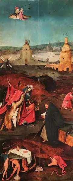 Bosch, Hieronymus: Temptation of Saint Anthony (right part)
