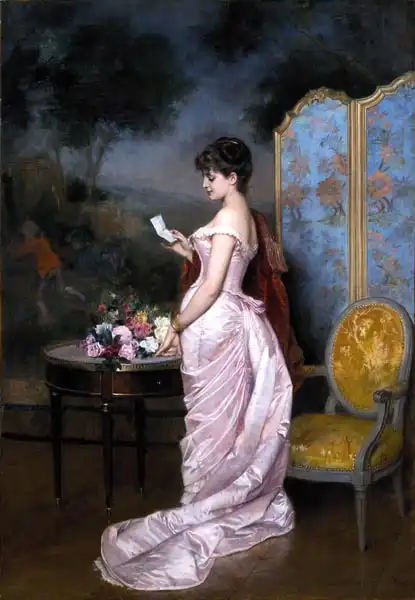 Toulmouche, Auguste: Love letter