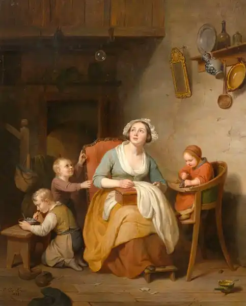 Loose, Basile de: Family in an interior