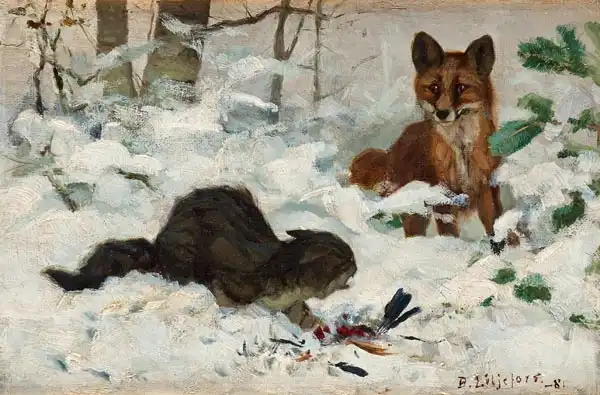 Liljefors, Bruno: Caught in the act