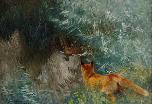 Liljefors, Bruno: Stalking fox