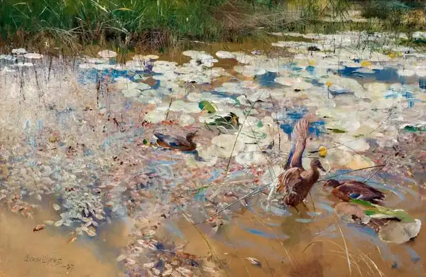 Liljefors, Bruno: Wild ducks