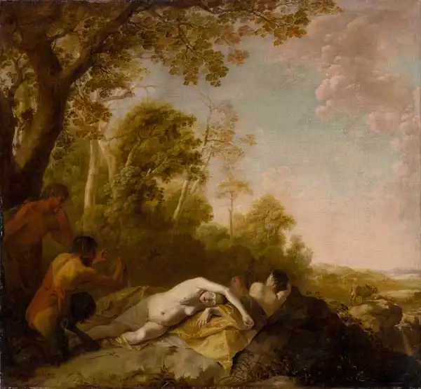 Lisse, Dirck van der: Sleeping Nymphs