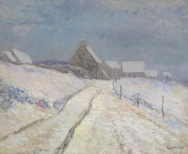 Loiseau, Gustave: Landscape under the snow
