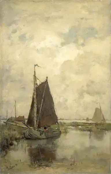 Maris, Jacob: Journée grise avec des navires