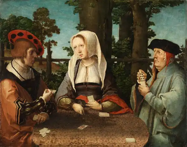 Leyden, Lucas van: The Card Players  