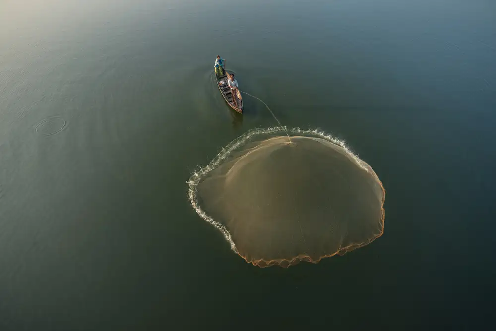 Intarob, Sarawut: Fisherman, Amarapura, Mandalay, Burma, Myanmar