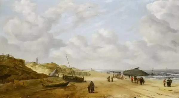 Anthonissen, Hendrik van: View of Scheveningen sands