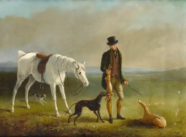 Barraud, William: Coursing scenes, a set of four