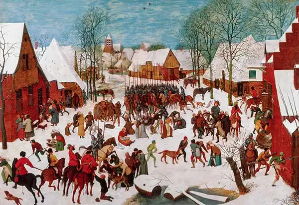 Brueghel, Pieter, the younger: Winter landscape - Massacre of the Innocents