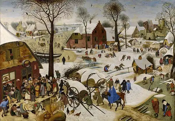 Brueghel, Pieter, the younger: The Payment of the Tithe or The Census at Bethlehem