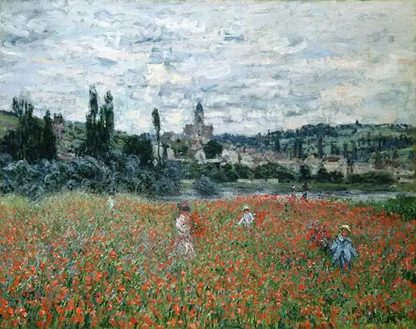 Monet, Claude: Poppy Field near Vetheuil