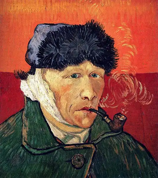 Gogh, Vincent van: Self-portrait with bandaged ear and pipe
