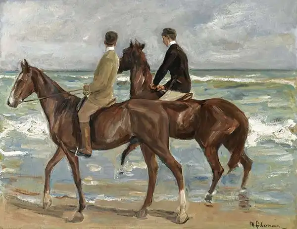 Liebermann, Max: Two Riders on the Beach