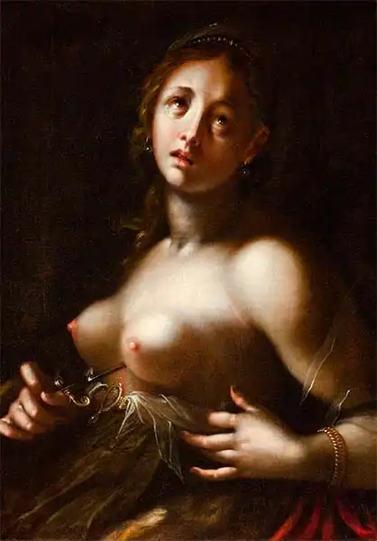 Aachen, Johann Hans von: Suicide of Lucretia
