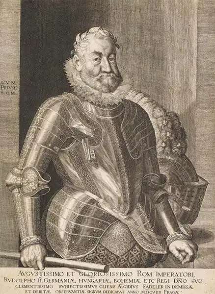 Sadeler, Aegidius: Portrait Kaiser Rudolf II. en prag
