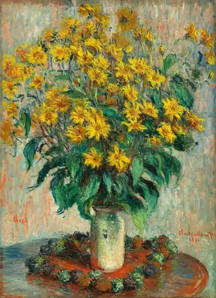 Monet, Claude: Jerusalem Artichoke Flowers