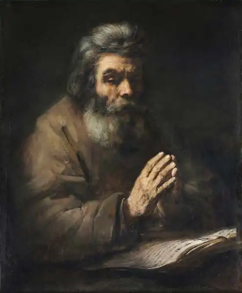 Rembrandt, van Rijn: An Elderly Man in Prayer