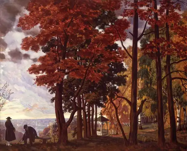 Kustodiev, Boris Mihajlovic: Autumn
