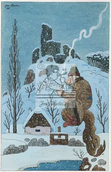 Lada, Josef: Water Sprite in Winter 1945