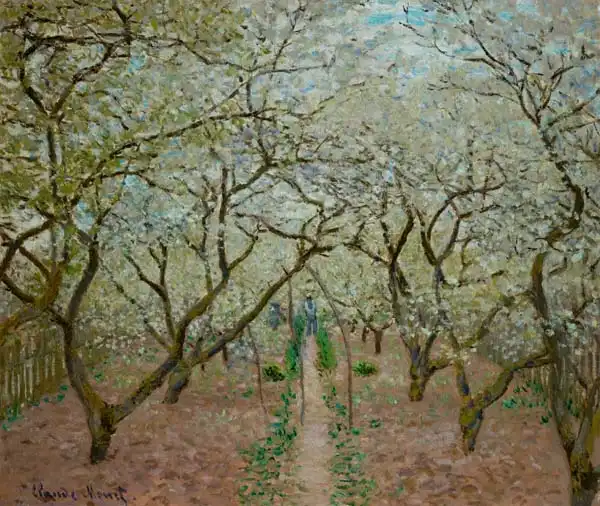 Monet, Claude: Orchard in bloom