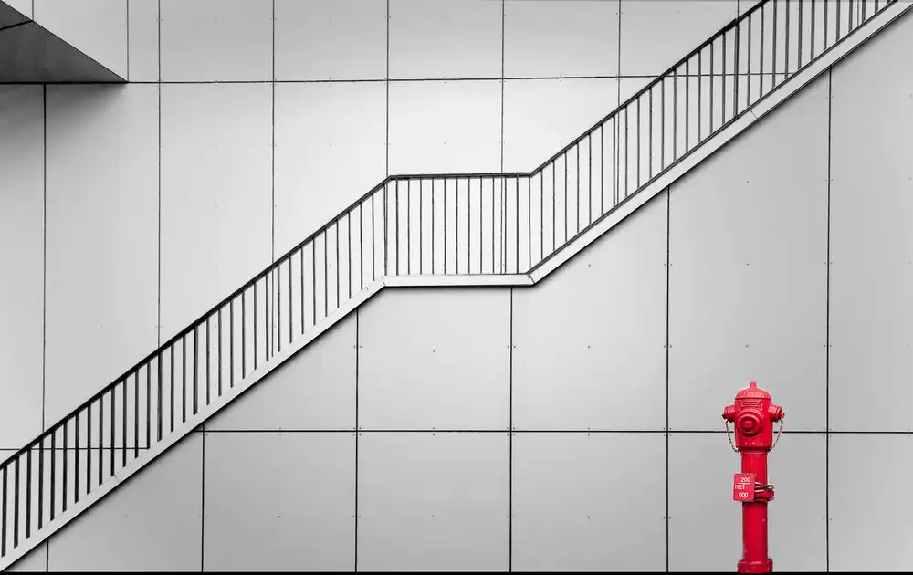 Maastricht, van Henk: Fire escape and tap.
