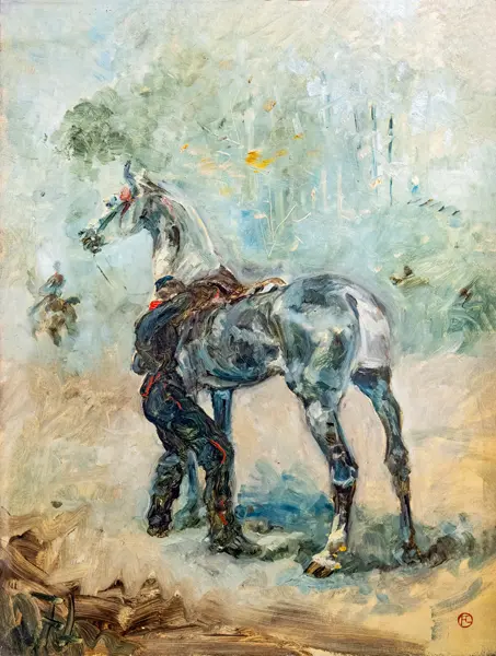 Toulouse-Lautrec, H.: Artilleryman Saddling his Horse