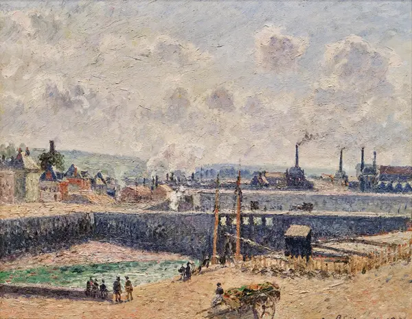 Pissarro, Camille: Marée basse aux quais de Duquesne, dieppe