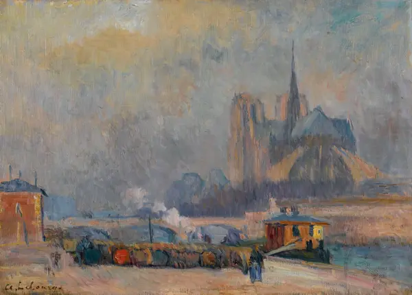 Lebourg, Albert-Charles: Notre Dame de Paris, view from the quay de Tournelle