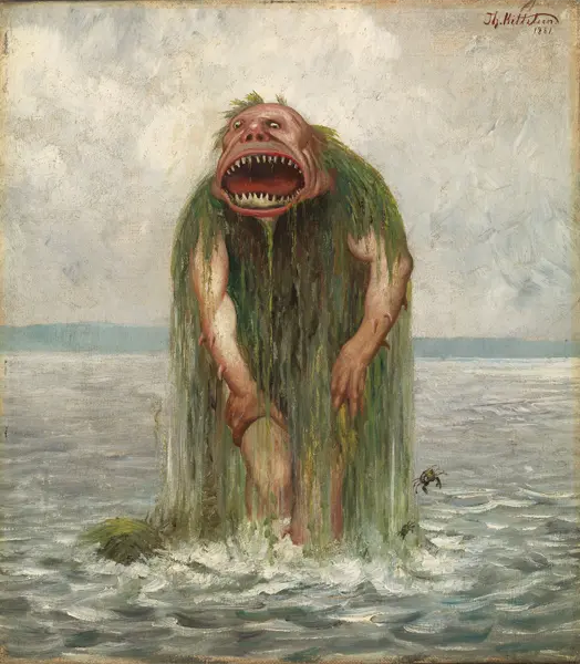 Kittelsen, Theodor: Sea monster