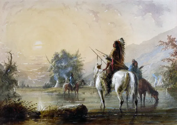 Miller, Alfred Jacob: Crow Encampment