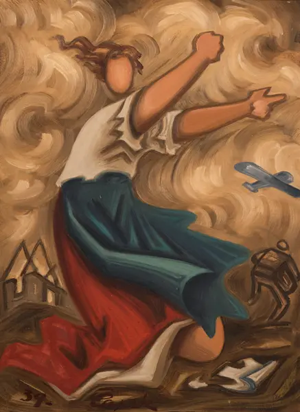 Capek, Josef: The fire