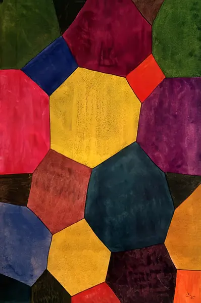 Kandinsky, Wassily: Coloured Hexagons