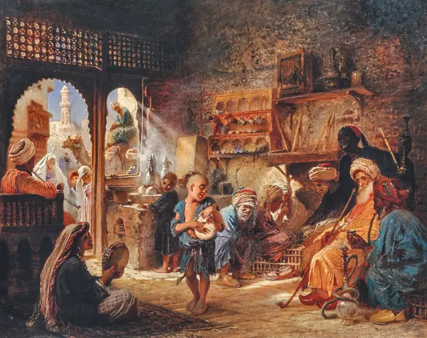 Makovsky, Konstantin J.: Coffee House in Cairo, 1870s